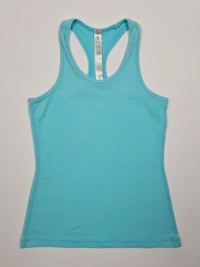 Ivivva by Lululemon Racerback Tank Top Turquoise Blue Size 6